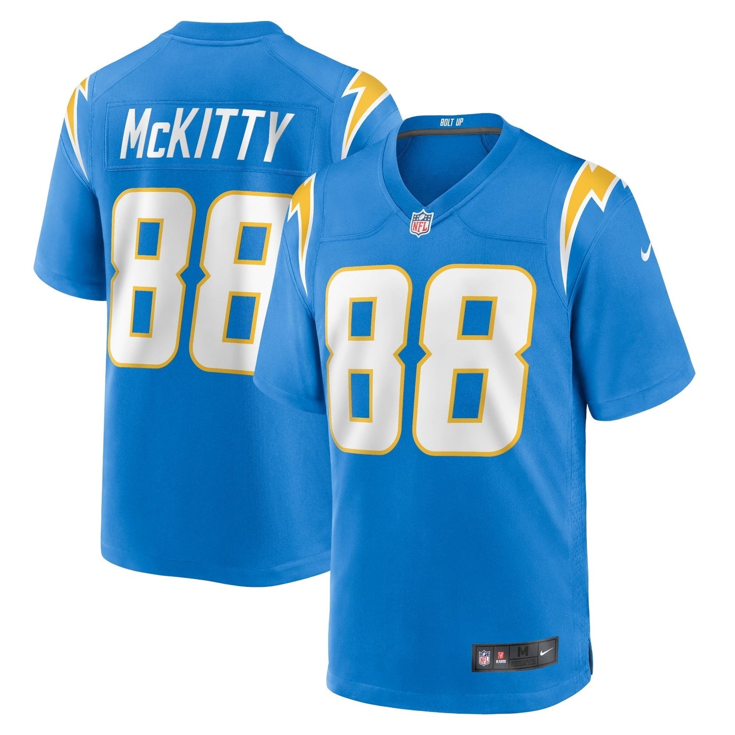 Men's Nike Tre McKitty Powder Blue Los Angeles Chargers Game Jersey